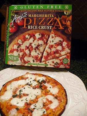 Amy's New Gluten Free Rice Crust Margherita Pizza - Celiac.com