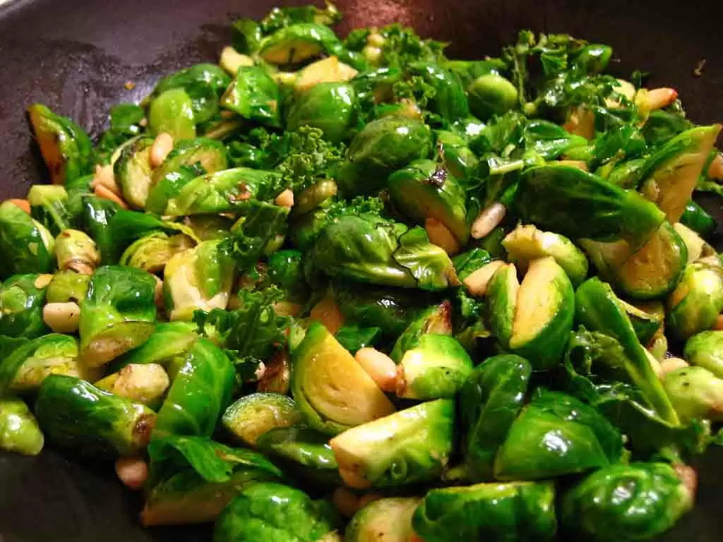 Brussels Sprout Salad with Pine Nuts (Gluten-Free) - Gluten-Free Brussel Sprout Salad (photo courtesy of randomduck)