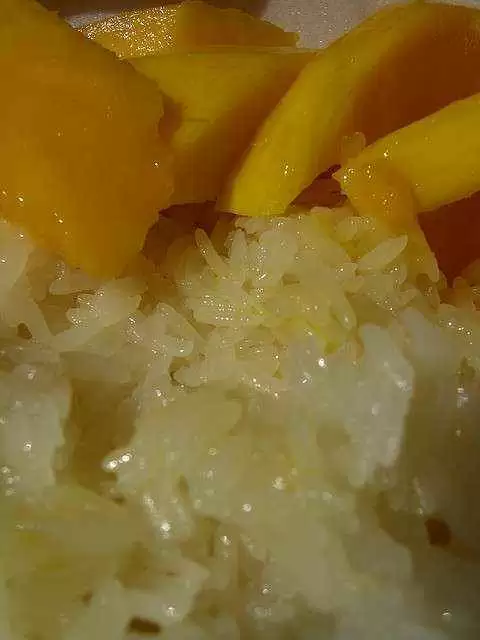 Coconut Mango Rice (Gluten-Free) - The finished coconut mango rice. Photo: CC--Permanently_Scatterbrained