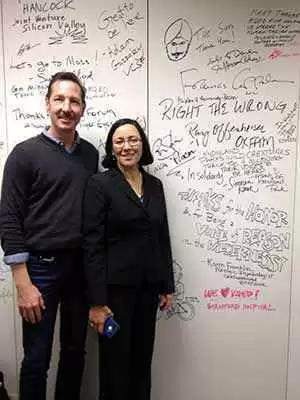 KQED's 'Forum' Radio Show Highlights Celiac Disease and Gluten Intolerance - Celiac.com writer Jefferson Adams and Dr. Nielsen Fernandez-Becker in the green room for KQED's 'Forum' Radio Show on Celiac Disease and Gluten Intolerance. Photo: Courtesy of Stanford Hospital and Clinics.