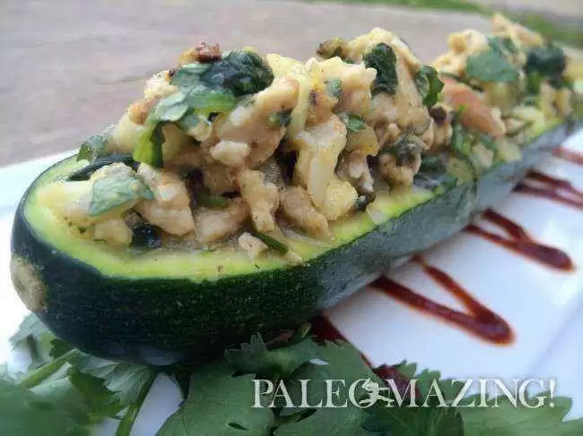 Paleo Mexican Stuffed Zucchini Boats (Gluten-Free)