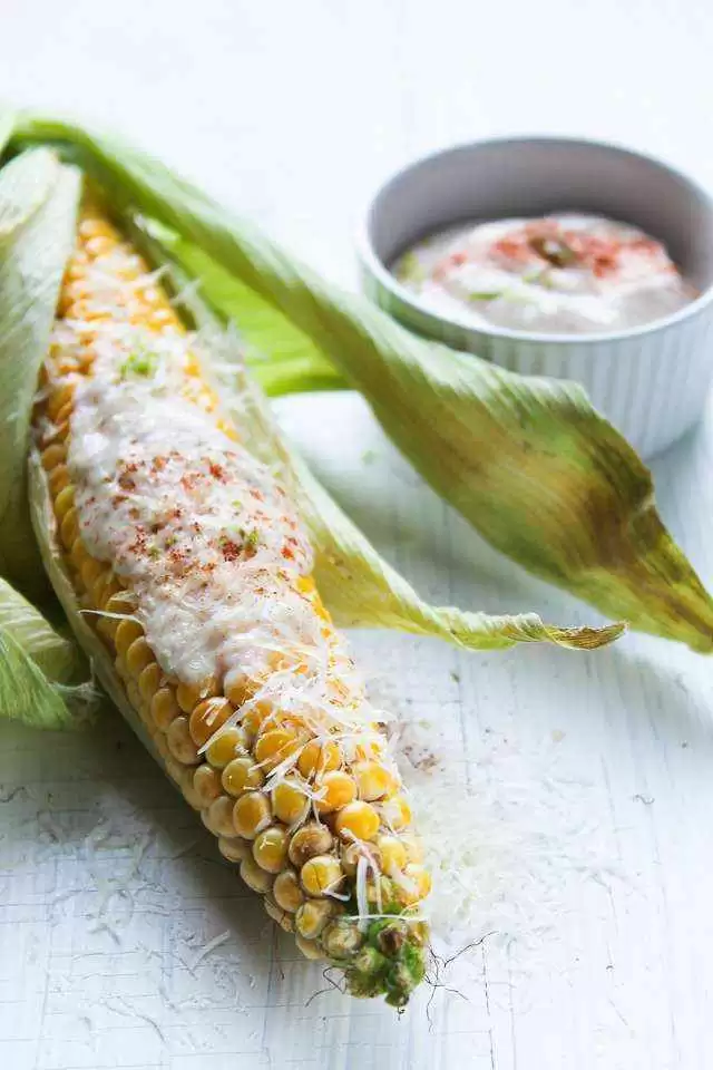 Mexican-style Roasted Corn on the Cob (Gluten-Free) - Mexican-style corn on the cob is an easy summer treat. Photo: CC--Migle