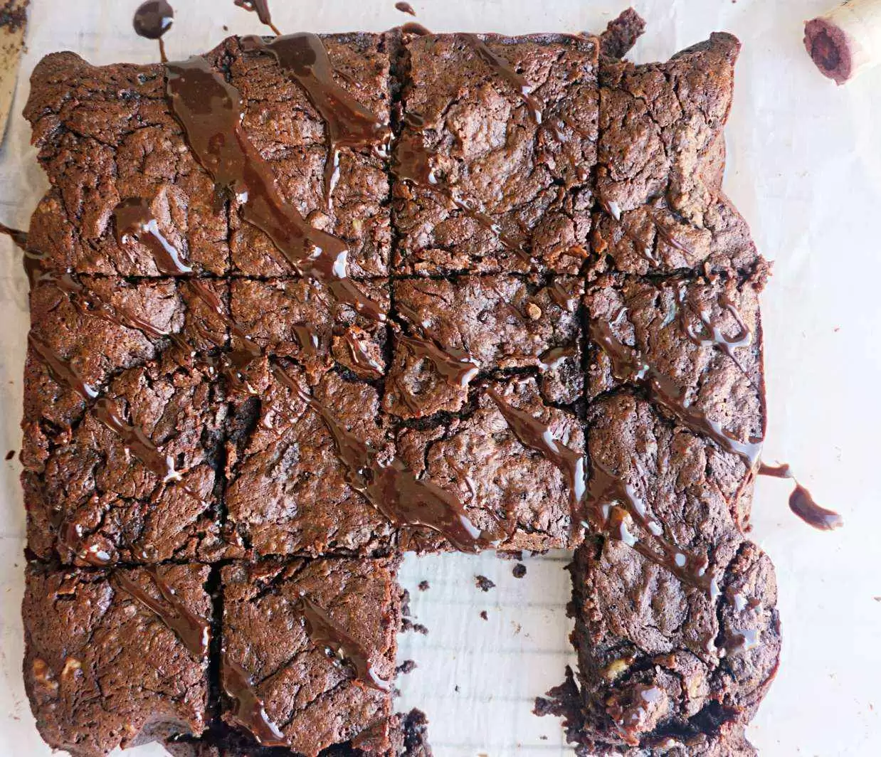 Red Wine Brownies (Gluten-Free) - Image: Rita Anastasiou