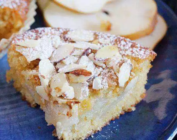 Wholesome Pear Almond Cake (Gluten-Free) - Pear almond cake.