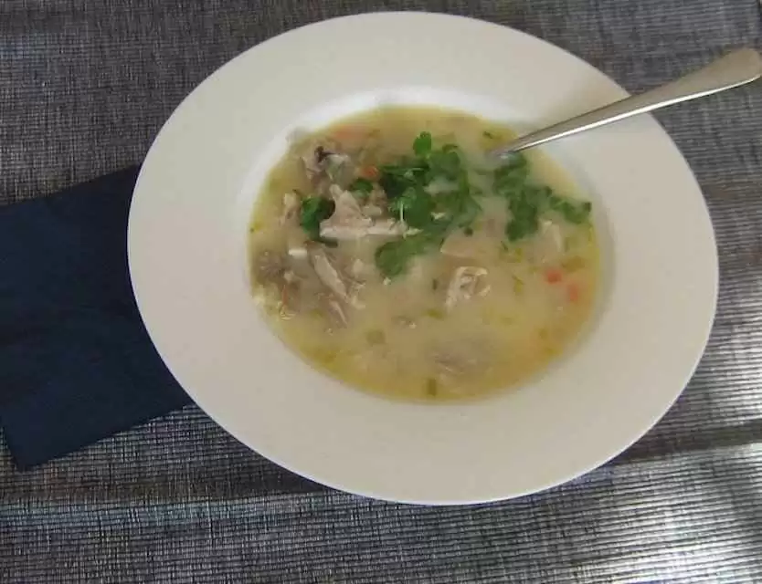 Gluten-free Greek Lemon Chicken Soup