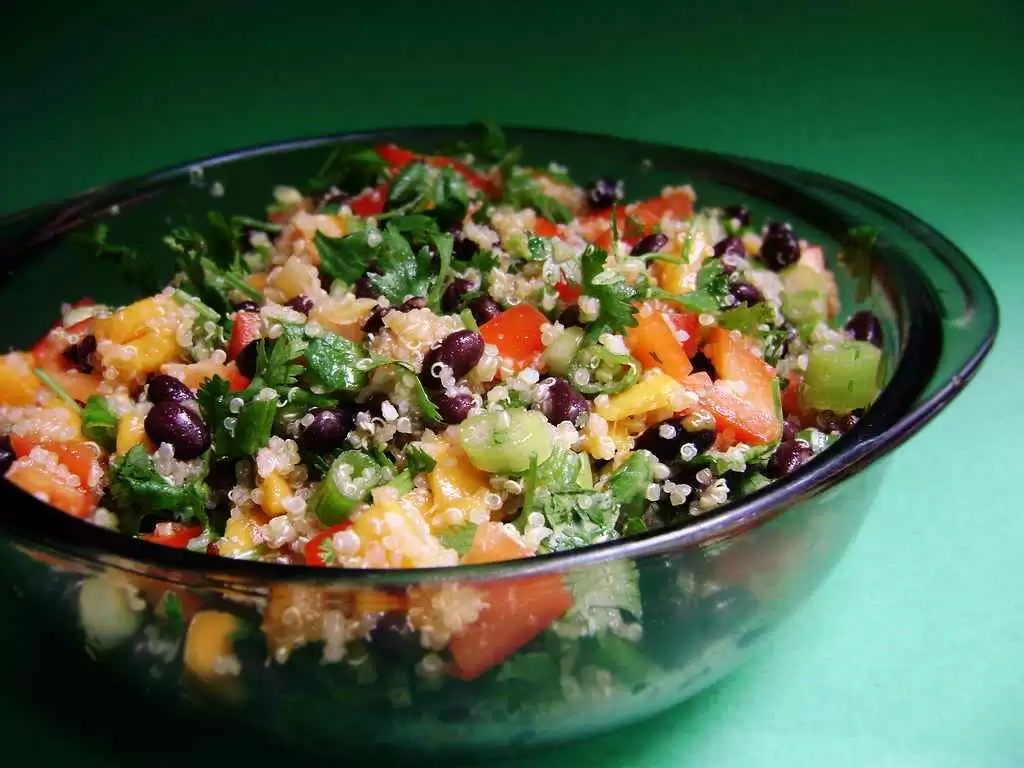 Quinoa, Black Bean, and Mango Salad (Gluten-Free)