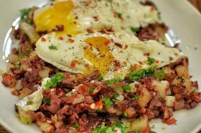 Delicious Gluten-Free Corned Beef Hash - The finished corned beef hash. Photo: CC--JeffreyW