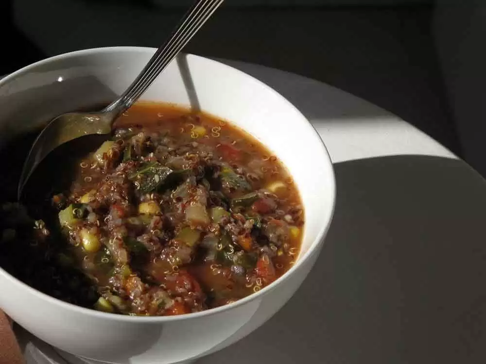 Gluten-Free Quinoa Soup with Vegetables