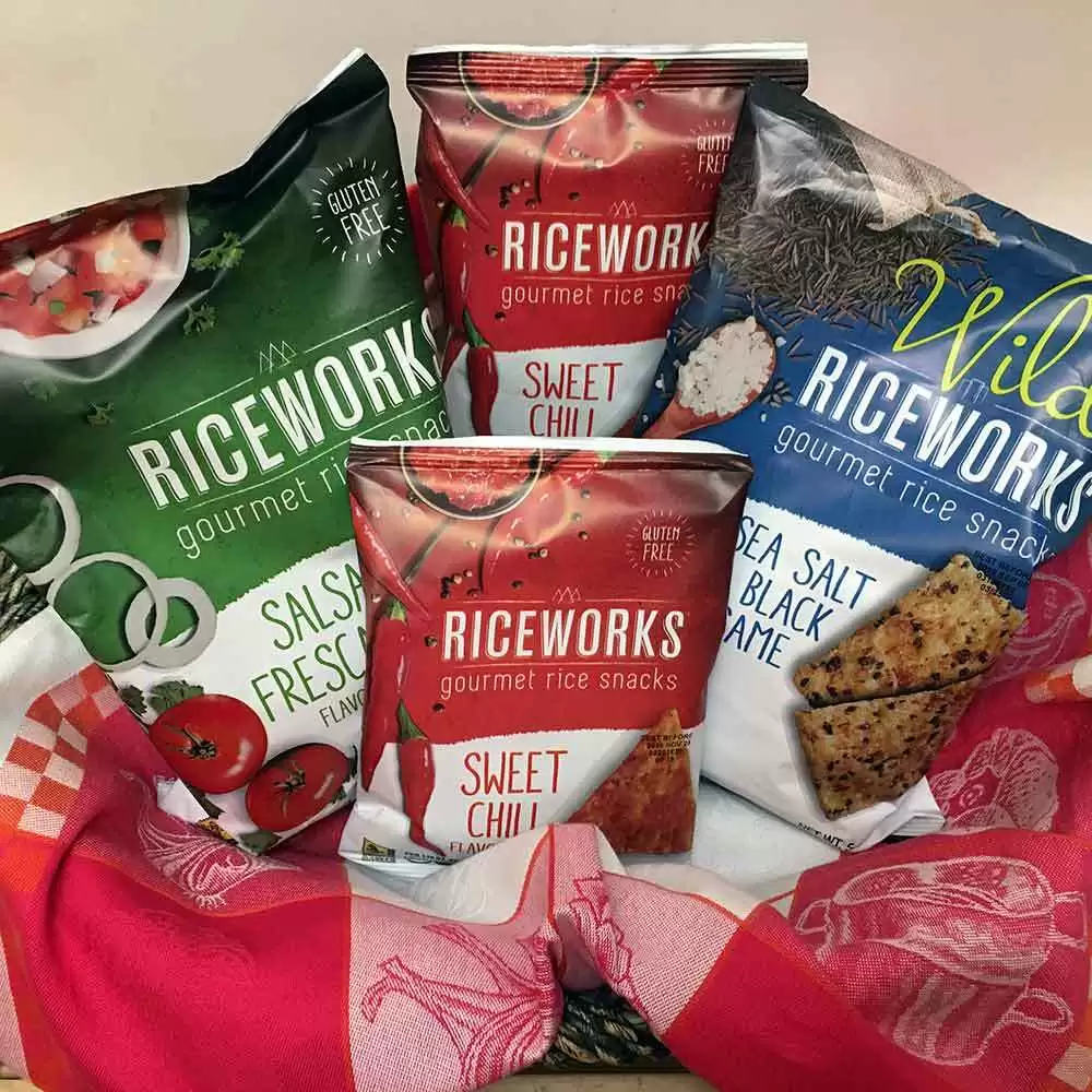 Riceworks Gourmet Rice Snacks Review: Salsa Fresca, Sea Salt & Black Sesame, and Sweet Chili