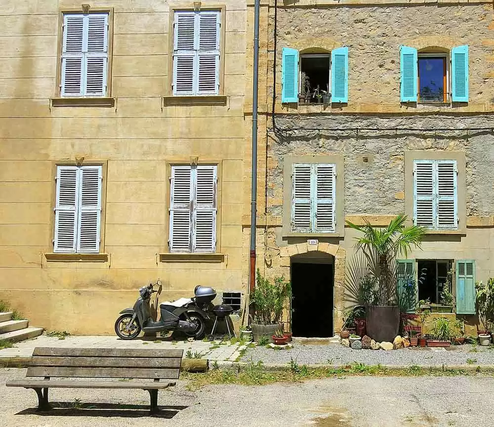 Would You Like a Michelin Star with Your Gluten-Free Meal? - Public bench: Brue-Auriac, Var, Provence, France. Image: CC BY-SA 2.0--Spencer Means