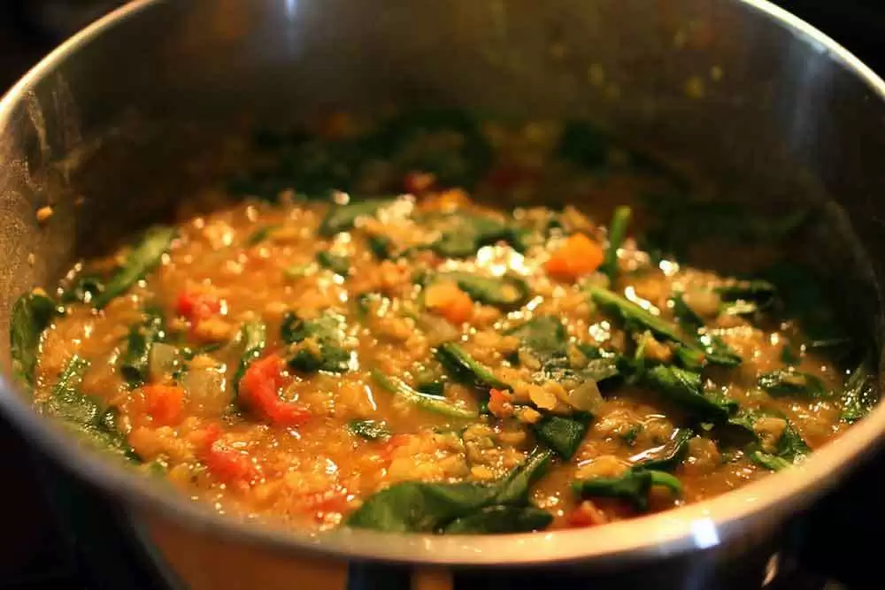 Quick One Pot Lentil, Tomato and Spinach Stew (Gluten-Free) - Gluten-free African lentil stew. Image: CC BY-ND 2.0--Mr.TinDC