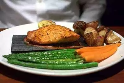 Roasted Salmon with Potatoes and Cauliflower (Gluten-Free) - Photo: CC--Krista