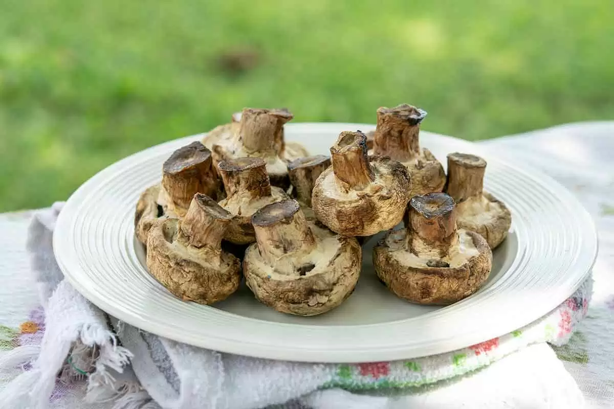 Gluten-Free Grilled Mushrooms with Lemon and Garlic for a Vegetarian and Vegan BBQ!