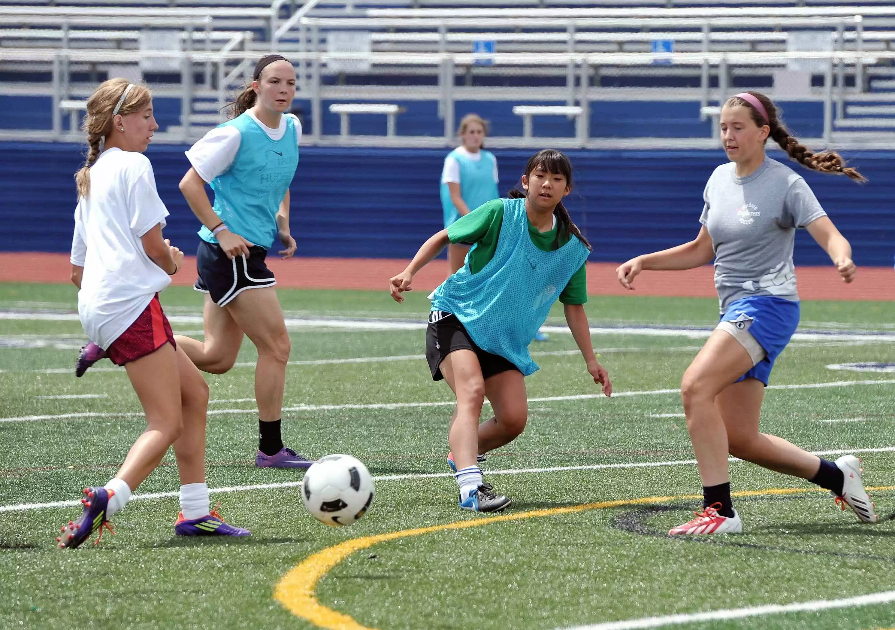 Cold Days and Clear Skies - Girls Soccer Practice. Image: CC BY 2.0--K.M. Klemencic