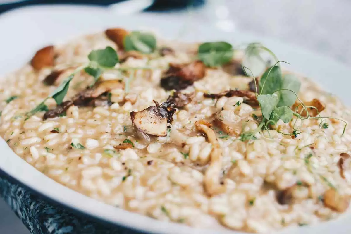 Fool-Proof Baked Valentine Mushroom Risotto (Gluten-Free) - Gluten-Free risotto with mushrooms. Image: CC BY 2.0--wuestenigel