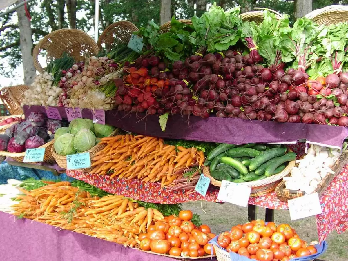 Gluten-Free Diet Can Deprive Celiacs of Important Nutrients - Veggies at Corvallis Farmers Market. Image: CC BY-ND 2.0--friendsoffamilyfarmers