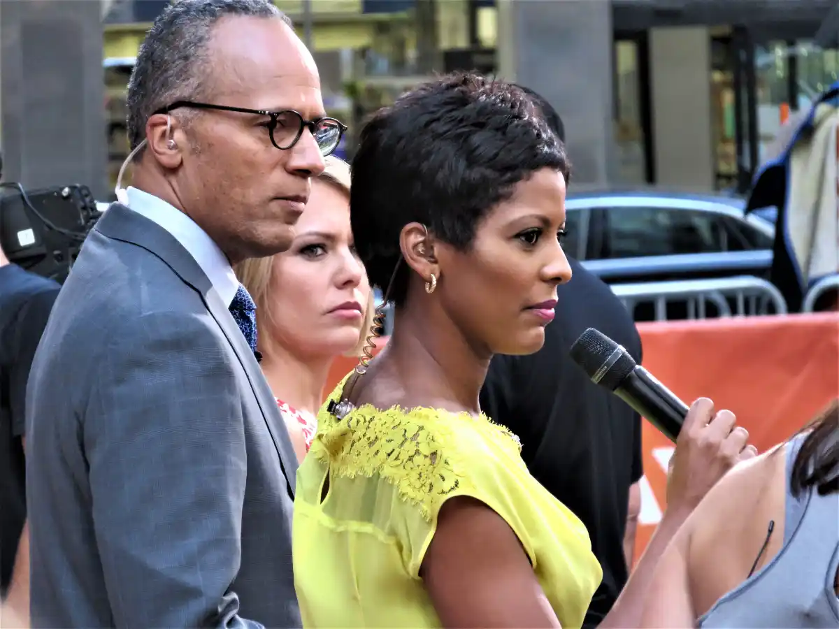 Today Show's Dylan Dreyer Reveals Son Calvin Diagnosed with Celiac Disease - From left: Lester Holt, Dylan Dreyer, and Tamron Hall. Image: CC BY-ND 2.0--John Wisniewski