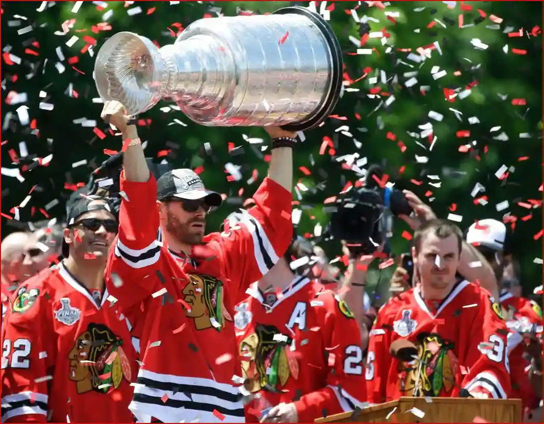 NHL's Alex Vlasic Balances Hockey and the Demands of Celiac Disease - The Stanley Cup Lifted Aloft by Ron Cogswell is licensed under CC BY 2.0.