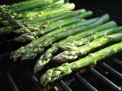 Grilled Asparagus with Wasabi Soy Dipping Sauce (Gluten-Free)