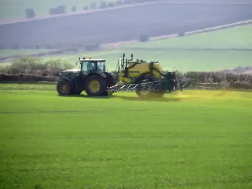 Theories on the Growing Prevalence of Celiac Disease and Gluten Sensitivity Over the Last Half-Century (+Video) - Spraying Winter Wheat near Bonby - geograph.org.uk - 4224925 by David Wright is licensed under CC BY-SA 2.0.++ Watch the Video ++