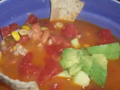 Gluten-Free Slow-Cooker Taco Soup - Taco soup! by mia3mom is licensed under CC BY-ND 2.0.