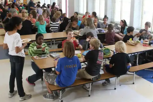 Parents in Nova Scotia, Canada Advocate for Inclusive School Lunch Options - middle school lunch room by woodleywonderworks is licensed under CC BY 2.0.