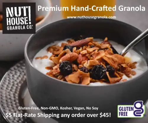 NutHouse! Granola Co. — Certified Gluten-Free Granola You Can Trust - Image: NutHouse! Granola Co.